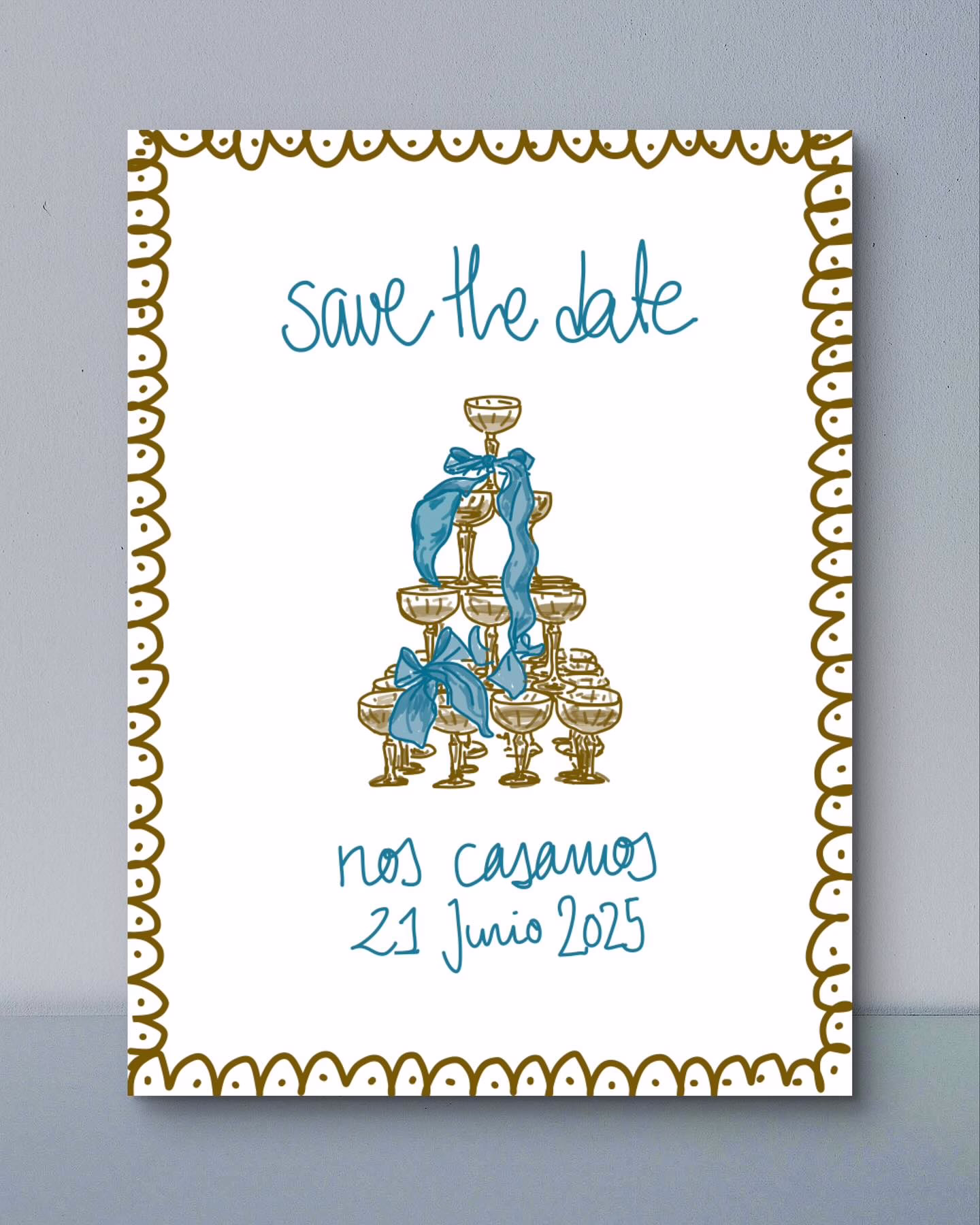 Save the date ilustrado